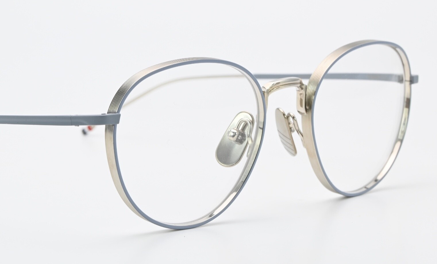 Thom Browne Glasses Frame Tbx119 A 01 SLV Gry Matt Grey Silver Panto Light Japan