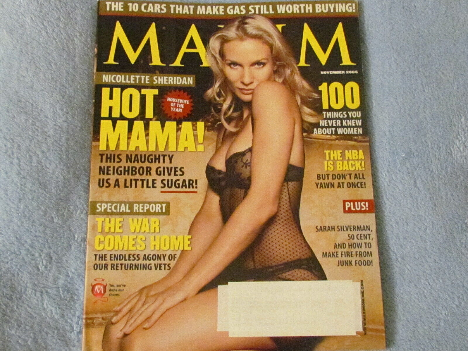 MAXIM; NICOLLETTE SHERIDAN Cover; 2005; Collectorand#039;s Item! eBay pic