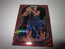 BRIONNA JONES SIGNED AUTOGRAPHED 2021 PANINI PRIZIM RED SP CARD # 8 SUN