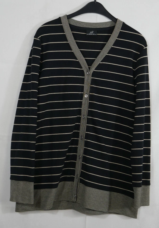 PETER HAHN - EMILIA LAY Wunderschöne Strickjacke Baumwolle Elasthan Größe 44/46 - Bild 1 von 4