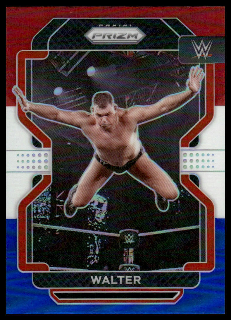 2022 Panini Prizm WWE #140 WALTER Red, White and Blue