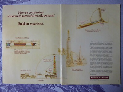 9/1983 PUB MARTIN MARIETTA AEROSPACE MISSILE SYSTEMS MX ICBM PERSHING PATRIOT AD