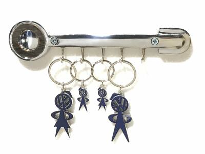 Genuine Volkswagen Keyring Bobble Head Family MR MRS Boy Girl Key Fob Gift OEM