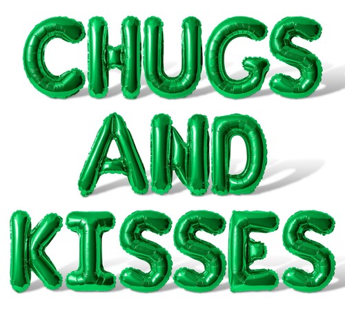 CHUGS AND KISSES Letter Balloon Banner - 10 Color Option - Valentines Decoration - Picture 21 of 55