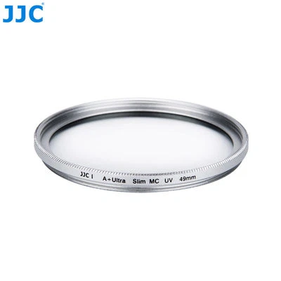 JJC Silver 49 mm A+ telaio ultra sottile filtro UV multistrato protezione obiettivo fotocamera