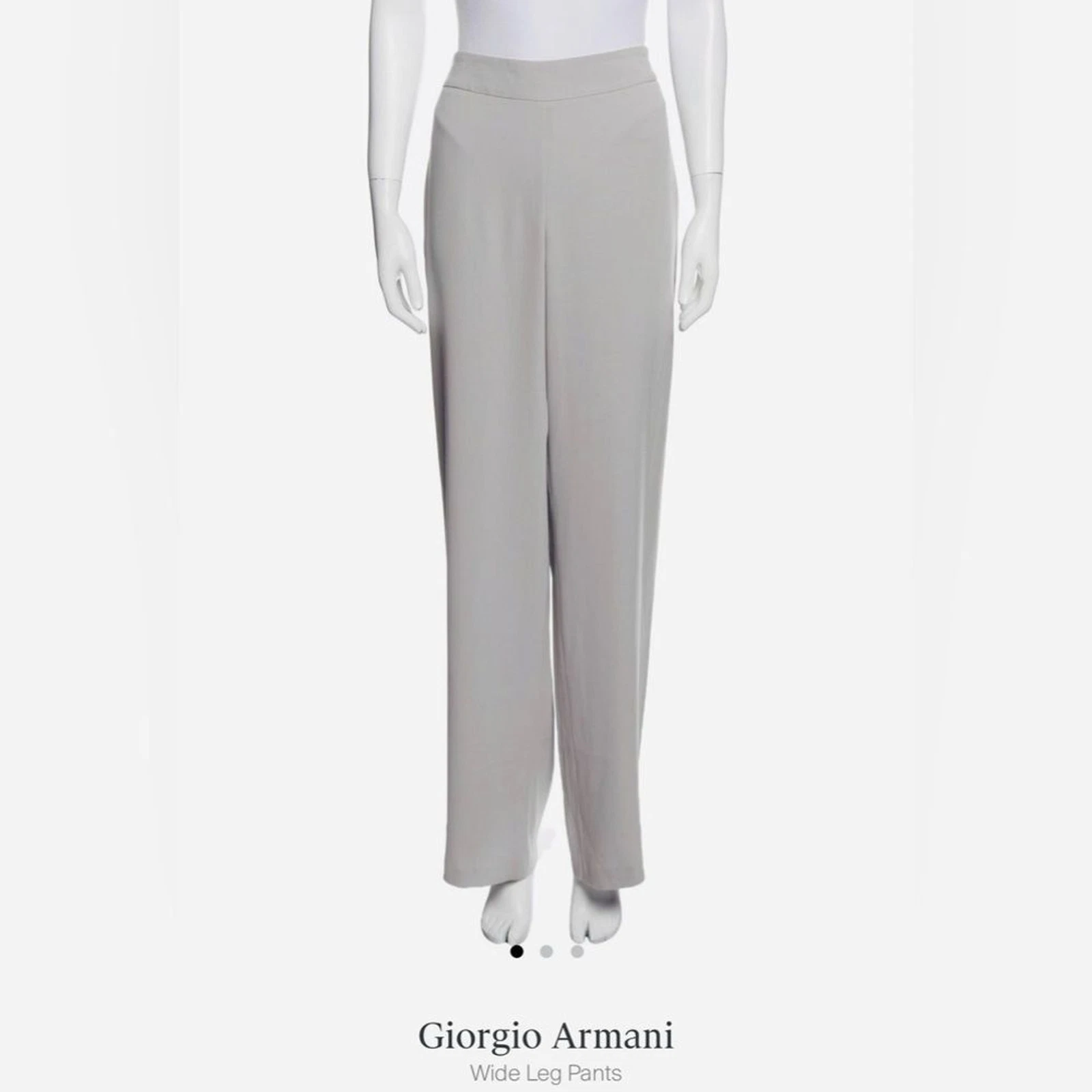 Giorgio Armani — Giorgio Armani wide leg trouser Grey Size 4