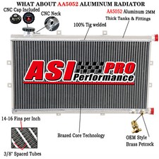 Universal Air To Water Radiator Air-liquid Heat Exchanger Cooler Aluminum Us