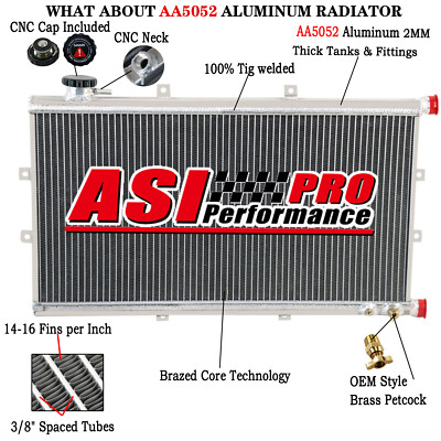 Universal Air to Water Radiator Air-Liquid Heat Exchanger Cooler Aluminum
