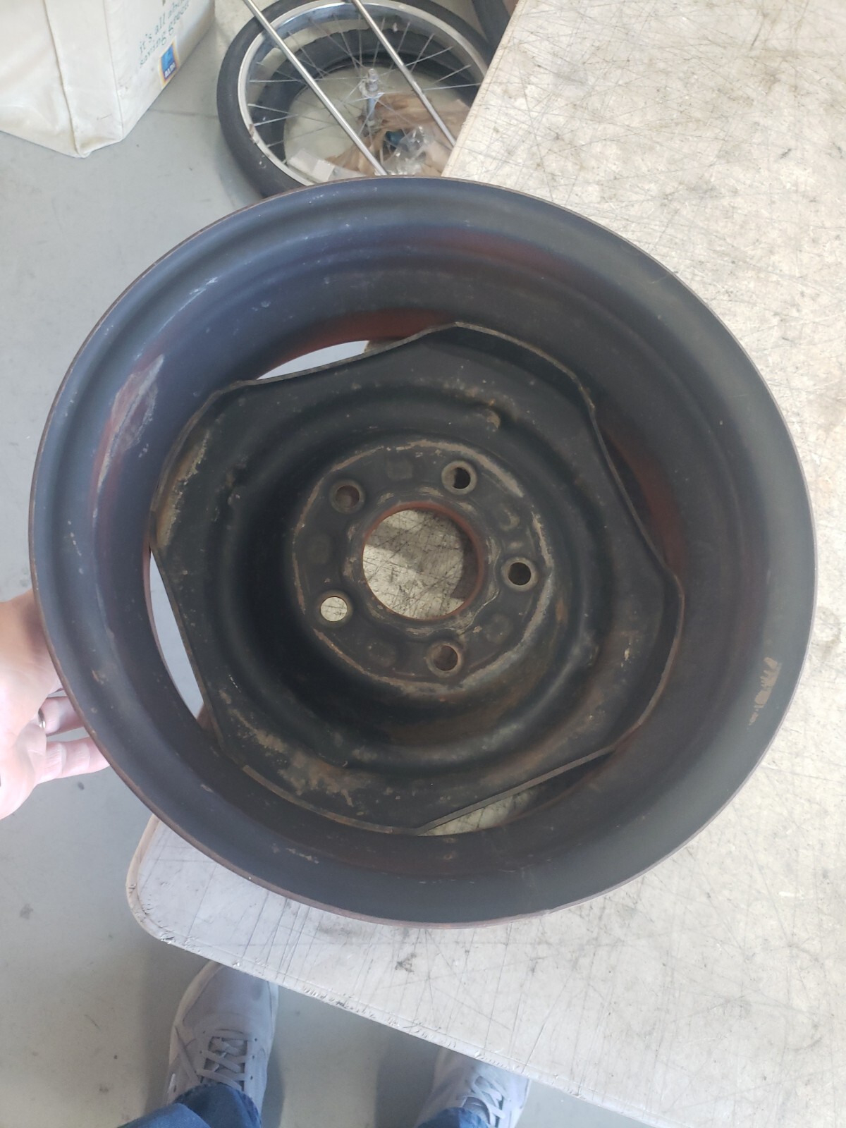 CHEVY RALLY WHEEL RIM 14x6 DD CODE DISC BRAKE CHEVELLE CAMARO SS RARE ...
