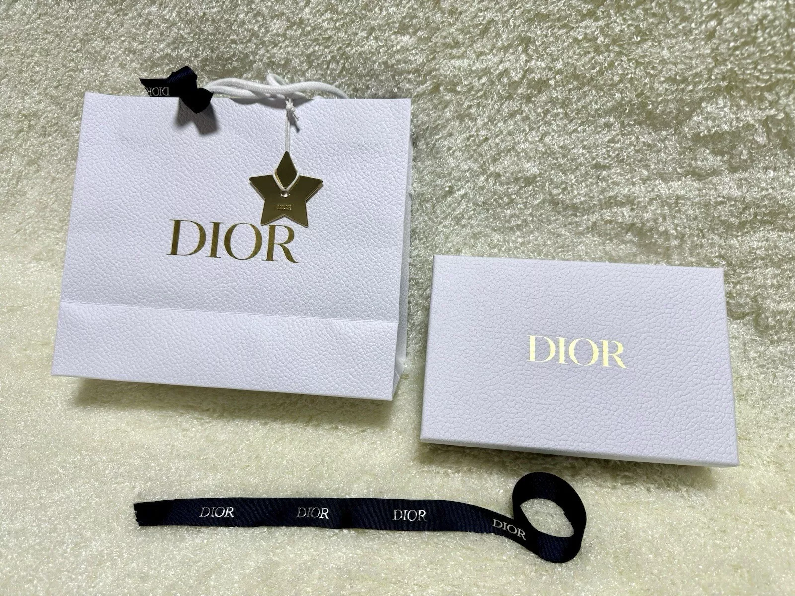 Authentique boîte vide CHRISTIAN DIOR, porte cartes portefeuille long ceinture bijoux,