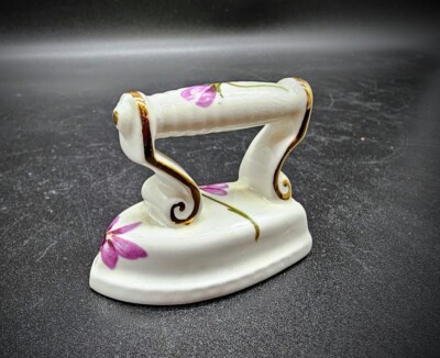 Hammersley Miniature Victorian Iron Handpainted Flowers Fine Bone China England 