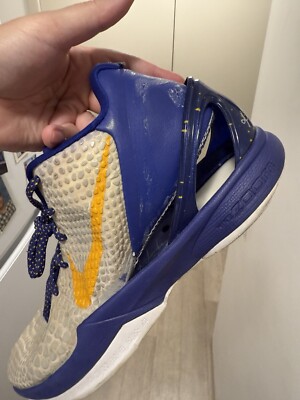 Nike Zoom Kobe 6 VI Lakers Home Yellow White 429659-104 Mens Size