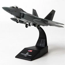 1/100 F-22 Aircraft Model Simulation Raptor Fighter Aviation Military Science e