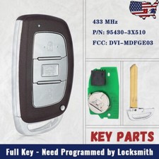 95430-3X510 Smart Remote Key Fob 433MHz for Hyundai Elantra 2014 2015- 2017 3B