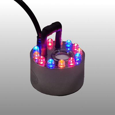 Nebler mit 12 LED Wechsellicht und Micro-Steuerung, Ultraschall-Zerstäuber,Teich