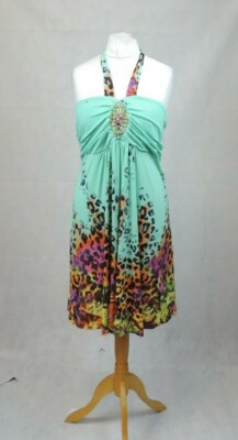 Bodyflirt Boutique Multi Print Leopard Swing Top Size 18 - 20 Uk CR017 CC 16 