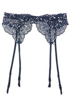 VICTORIAS SECRET DREAM ANGELS FLORAL LACE ALLURE SHINE GARTER BELT XS/S