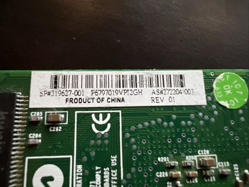 HP 319627-001  NVIDIA QUADRO NVS 200 P71 64MB AGP GRAPHICS CARD 272204-003 - Image 4 of 4