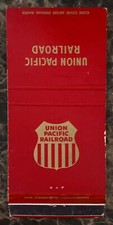 Union Pacific Railroad Red Matchbook Only No Matches Vintage