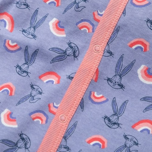 Baby Girl Clothes Set 3-6 Month Starter Outfit Sleepsuit Bib Bodysuit Bugs Bunny - Picture 2 of 12