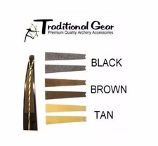 Traditional RECURVE BOW STRING GROOVE SILENCER COLOR - BLACK - Archery Silencers