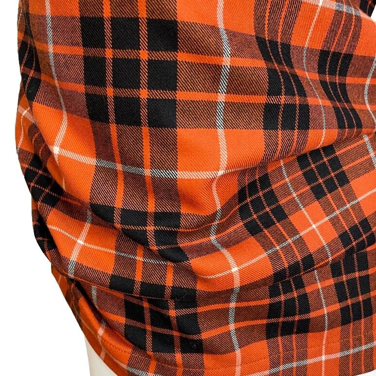 VIVIENNE WESTWOOD Anglomania Wool Pin Tuck Orange & Black VIVIENNE WESTWOOD Anglomania Wool Pin Tuck Orange & Black