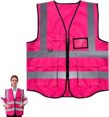 Warnweste Pink,Warnweste,Pinke Warnweste,Warnwesten,Reflektierende Jacke,Warnwes