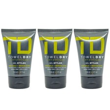 TowelDry Gel Styler Firm Hold Medium Shine 4 Oz Pack of 3
