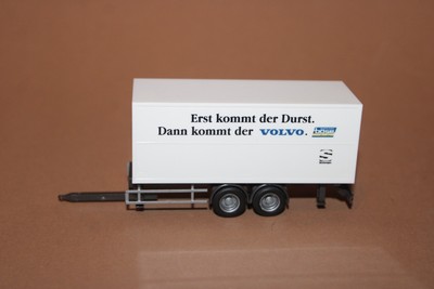 AMW 1:87 LKW 2 Achs    Tandem Koffer - Anhänger     Volvo      (E166)