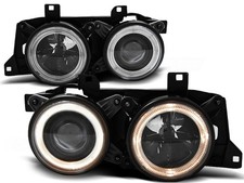 Angel Eyes Scheinwerfer Set für BMW E32/E34 BJ 88-95 Klar/Schwarz