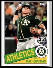 2020 Topps 1985 Topps Baseball 35th Anniversary #85-78 Matt Chapman Athletics