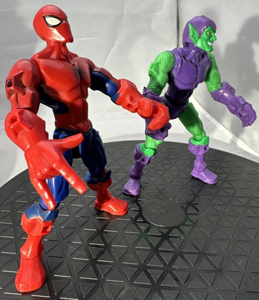 蜘蛛侠漫威超级英雄面具蜘蛛侠和绿妖精人偶孩之宝 — 第 2/4 张图片