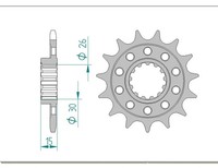 Ritzel Antriebsritzel 17-ZäHne 520-Teilung FüR BMW S 1000 R ABS DTC 2017-2018