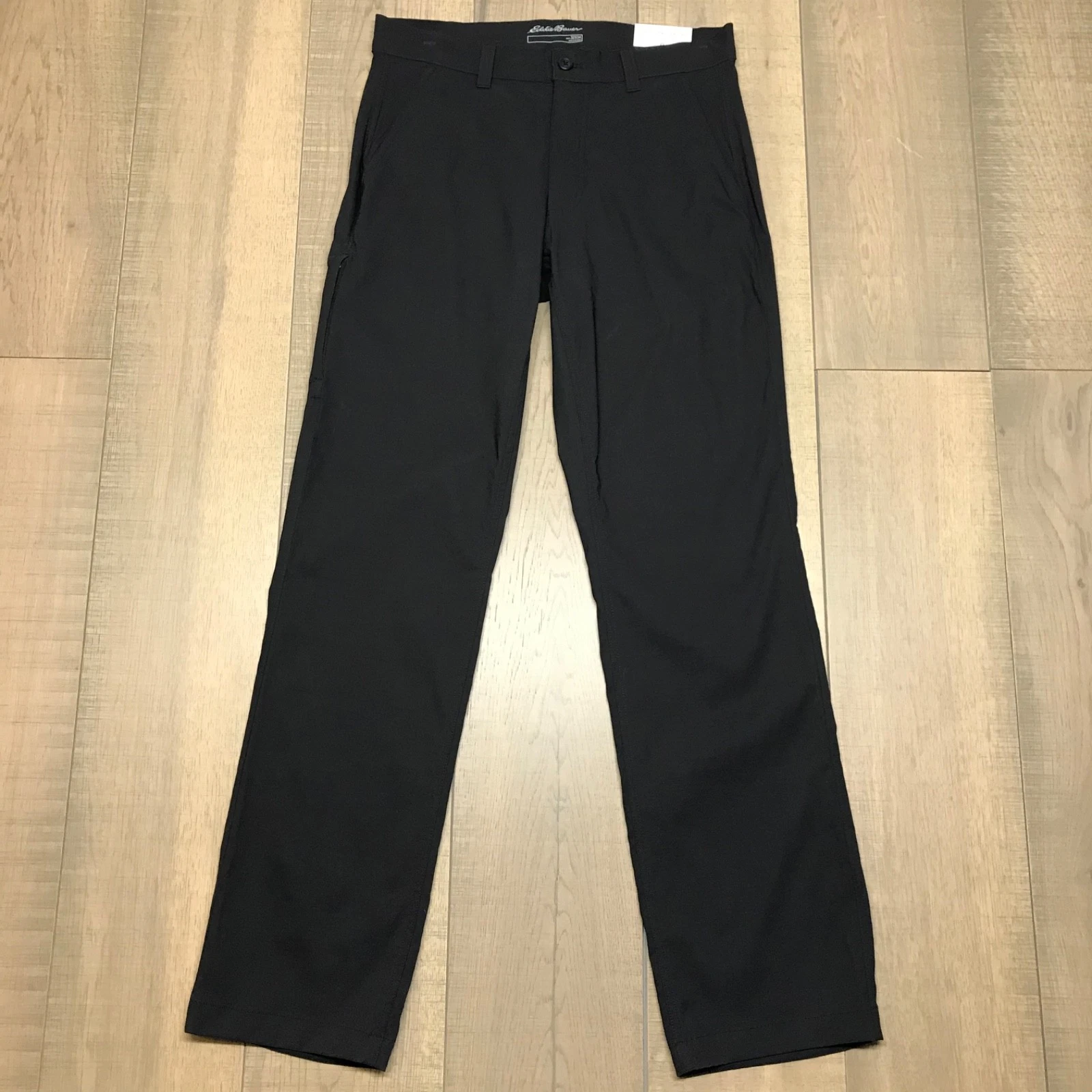 Eddie Bauer Pants Mens 32 X 34 Black Horizon Guide Chino Pant Hiking Performance