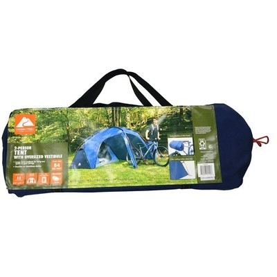 Ozark Trail 2 Person Tent with Oversized Vestibule, Blue New