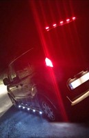 Heck DachträGer + LED Flecken + Licht FüR Ford Transit Tourneo Connect 2014-2024