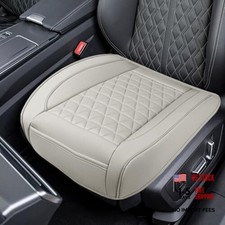 Luxury Faux Leather Car Seat Cover, Anti-Slip Waterproof Universal Front Grey