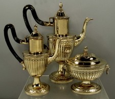 German Silver Royal Tea Set    c1750 Signed