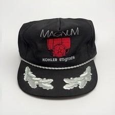 Vintage Kohler Engines Magnum Hat Snapback Scrambled Eggs Rope Brim USA Made