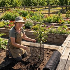 Plastic Wire Mesh Fence Roll, 15.7IN x 50FT Plastic Chicken Wire Mesh, B 1.07 per foot