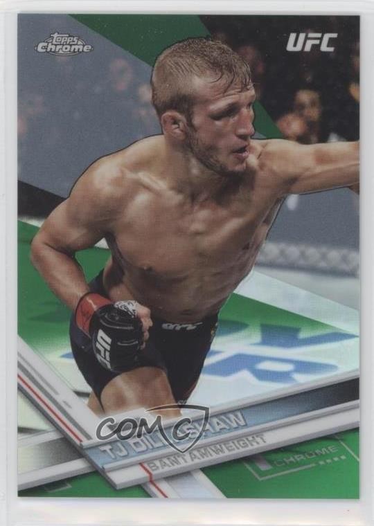 2017 Topps Chrome UFC Green Refractor 94/99 TJ Dillashaw #99 10n9