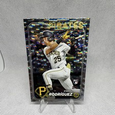 Topps 2024 Series 1 Endy Rodriguez Foilboard Pittsburgh Pirates Rookie Card #3. rookie card picture