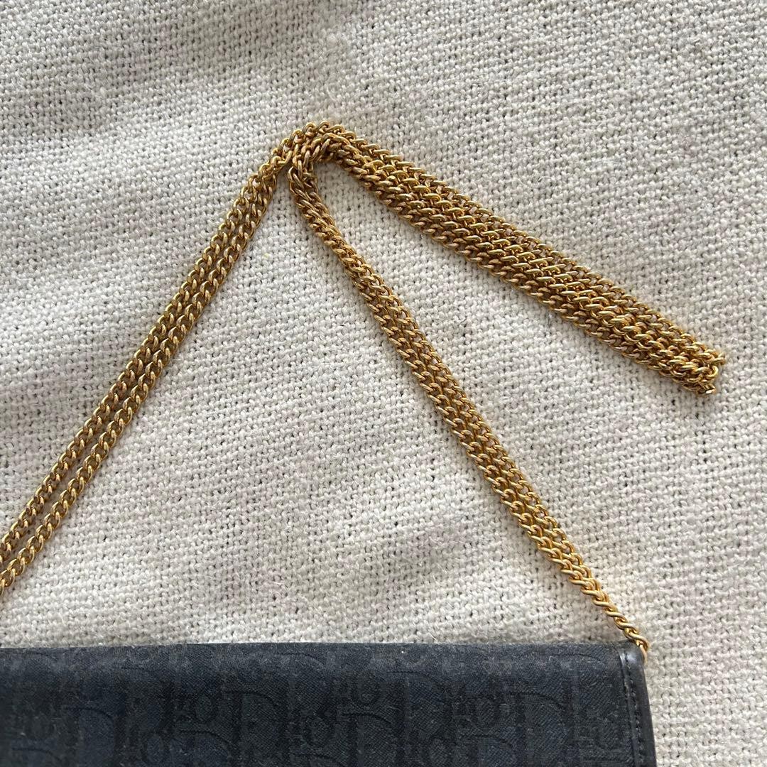 Christian Dior Shoulder Bag Canvas Metal Black Gold Women's From Japan Authentic thumbnail 23