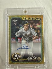 2024 Topps Chrome Update Autographs Gold Wave Refractor Zack Gelof Auto /50 RC