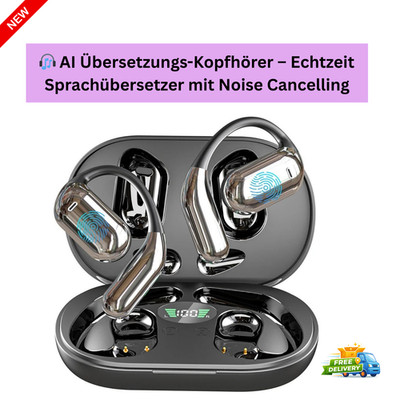KI Übersetzer Kopfhörer Bluetooth Sprachübersetzer 144 Sprachen Echtzeit
