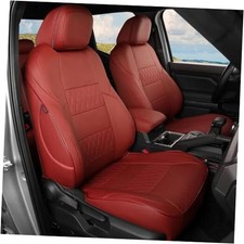 Tacoma Car Seat Covers 2024-2026 Tacoma Petrol Full Set Leather Burgundy 