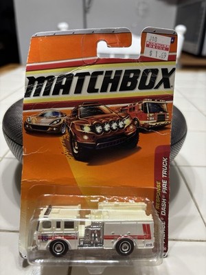 Matchbox Emergency Response (2009) White Pierce Dash Fire Truck Toy NEW IN BOX