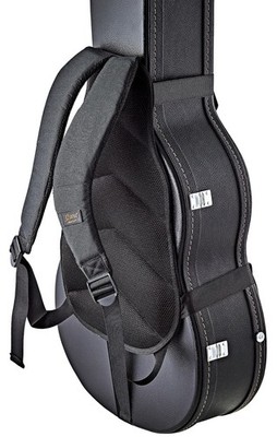 Hardshell Case Deluxe Backpack Straps w/Ergonomic Back one size, Black 