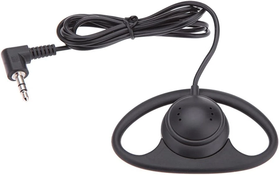 Auricolare Mono 3.5Mm Cuffia Monoaurale Monoauricolare Con Filo Auricolari Cuffi - Immagine 3 di 4