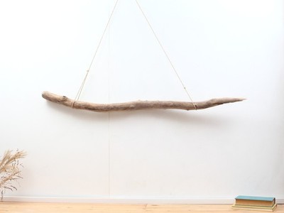 Treibholz Ast 117cm, Schwemmholz Boho, Garderobe, Holz Terrarium, Makramee Zweig
